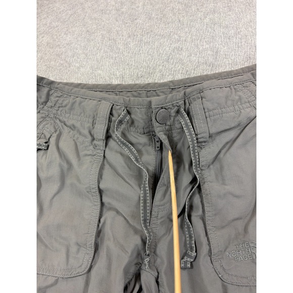 The North Face Nylon Roll Up Hiking Travel Pants (Women's 6) Gray - Picture 3 of 13